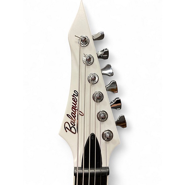 Used Balaguer SELECT CUSTOM DIABLO WHITE MATTE Solid Body Electric Guitar