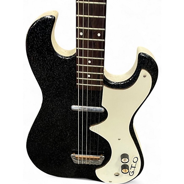 Vintage 1960s Silvertone 1448 Black Solid Body Electric