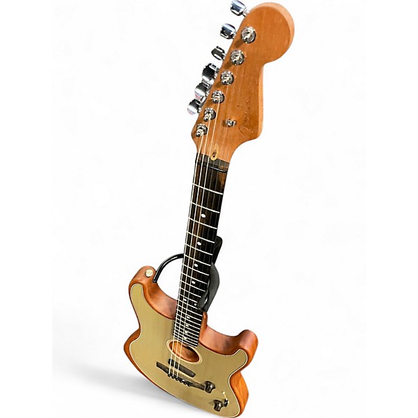 Used Fender American Acoustasonic Stratocaster Transparent Sonic Blue Acoustic Electric Guitar