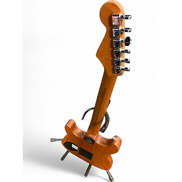 Used Fender American Acoustasonic Stratocaster Transparent Sonic Blue Acoustic Electric Guitar