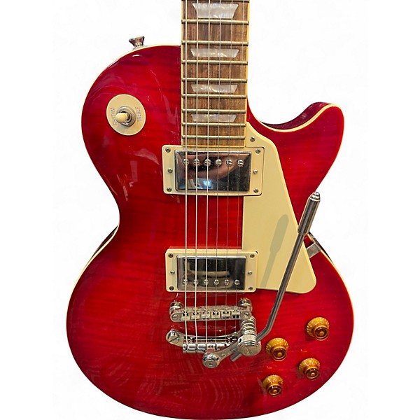 Used Epiphone Les Paul Standard Pro Plus Top Wine Red Solid Body Electric Guitar