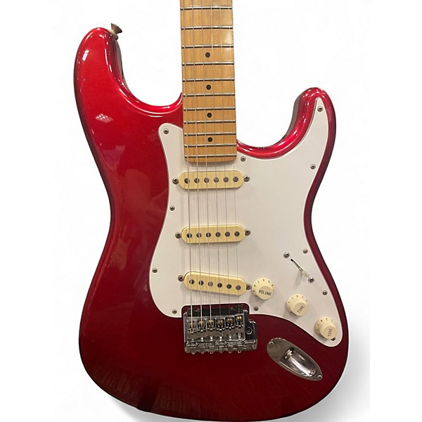 Used Fender MIJ E SERIES STRATOCASTER Candy Apple Red Solid Body Electric Guitar