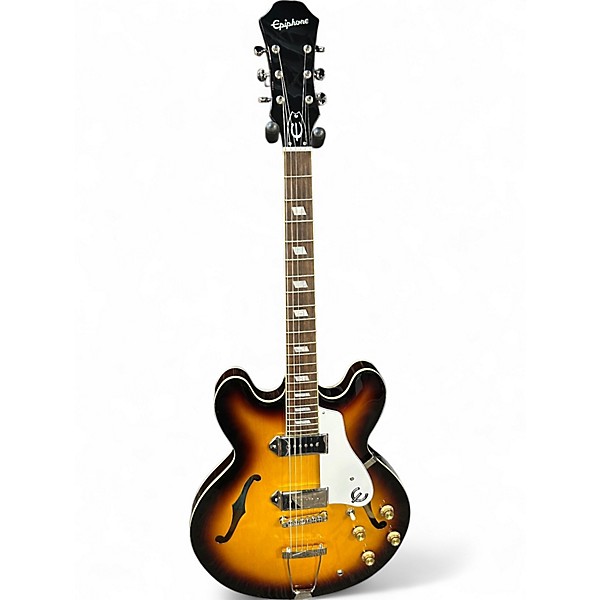 Used 2024 Epiphone Casino Sunburst Hollow Body Electric Guitar