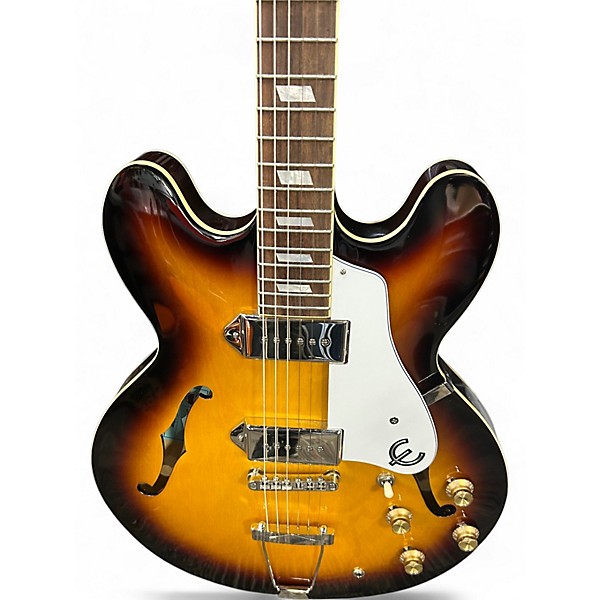 Used 2024 Epiphone Casino Sunburst Hollow Body Electric Guitar