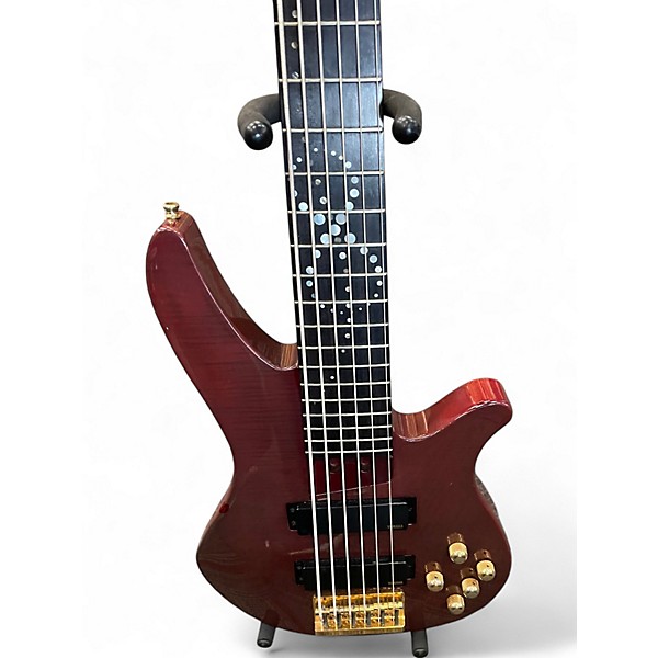 【25％OFF】 Used Yamaha RBX 6JM Ruby Red Electric Bass Guitar Ruby Red ベース