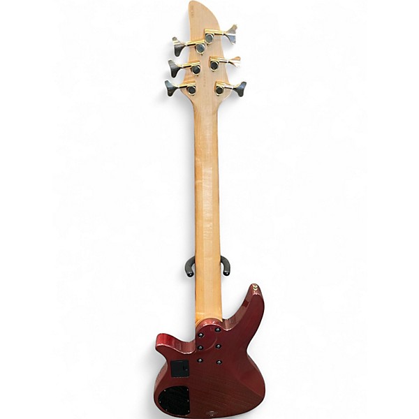 Used Yamaha RBX 6JM Ruby Red Electric Bass Guitar Ruby Red