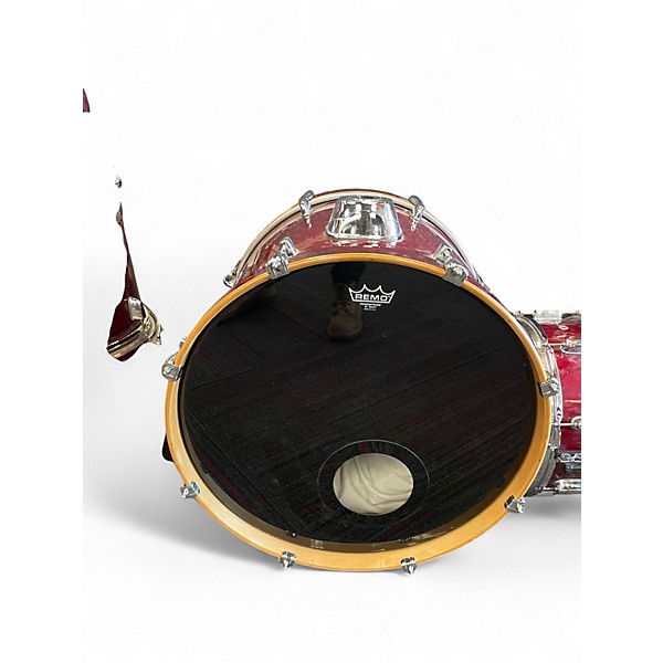 Used Mapex 6 Piece 6 Piece Pro Chrome Red Drum Kit