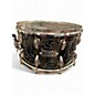 Used Herch 14X8 Herch Limited Edition Engraved Steel Custom 14x8 Snare Drum Black and Silver Drum thumbnail
