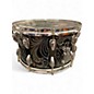 Used Herch 14X8 Herch Limited Edition Engraved Steel Custom 14x8 Snare Drum Black and Silver Drum