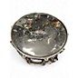 Used Herch 14X8 Herch Limited Edition Engraved Steel Custom 14x8 Snare Drum Black and Silver Drum