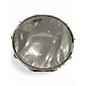 Used Herch 14X8 Herch Limited Edition Engraved Steel Custom 14x8 Snare Drum Black and Silver Drum