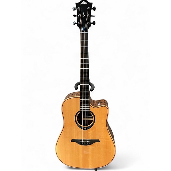 Used Lag Guitars Hybrid Natural Acoustic Electric Guitar