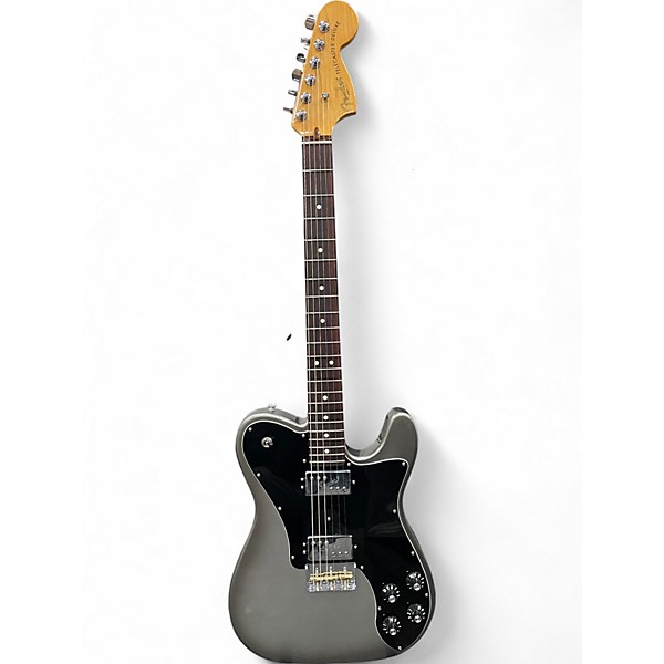 Used Fender Deluxe Telecaster Grey and Black Solid Body Electric Guitar