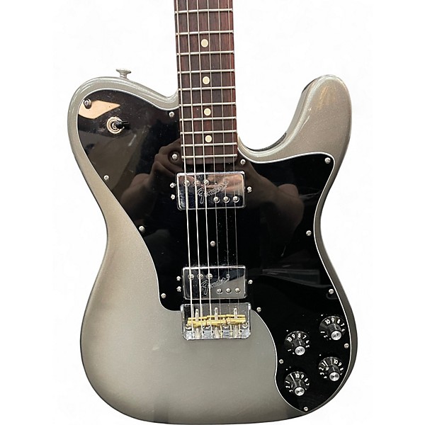 Used Fender Deluxe Telecaster Grey and Black Solid Body Electric Guitar