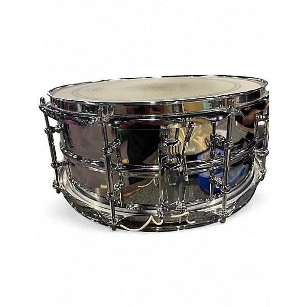 Used Ludwig 14X6.5 Supralite Snare Silver Drum