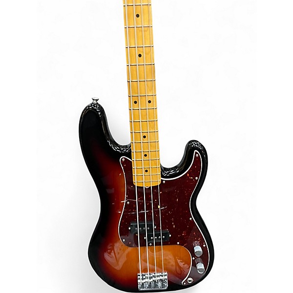 Used 2021 Fender American Professional II Precision Bass 2 Tone Sunburst Electric Bass Guitar