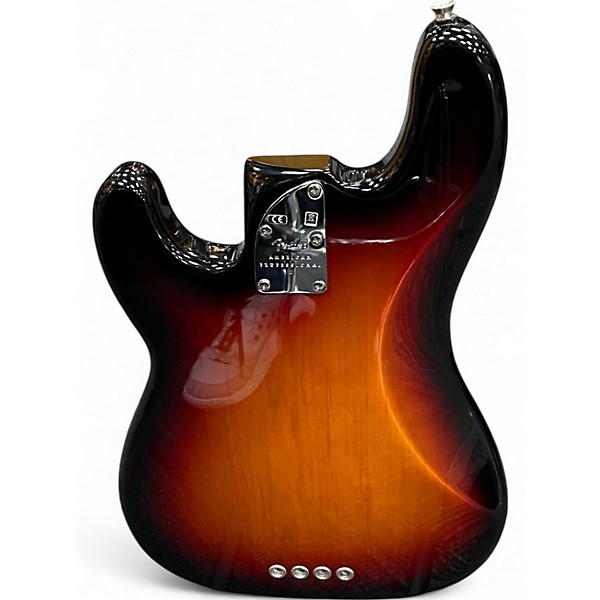 Used 2021 Fender American Professional II Precision Bass 2 Tone Sunburst Electric Bass Guitar