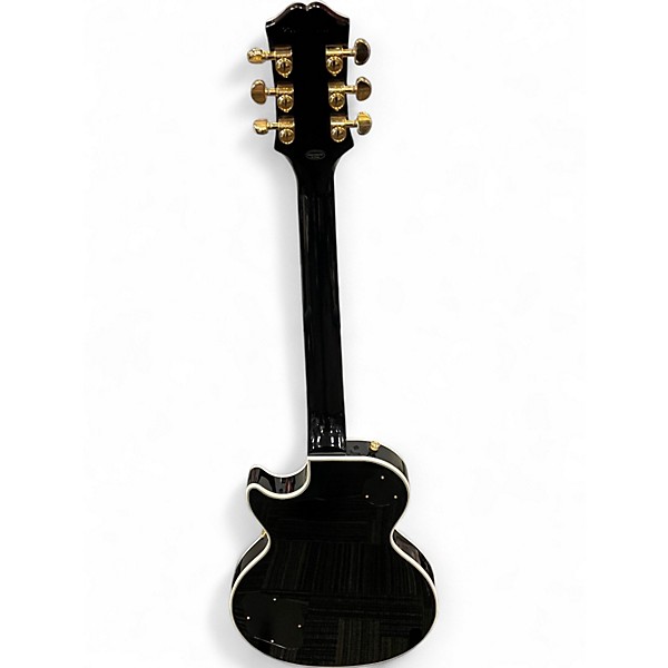 Used Epiphone Les Paul Custom Blackback Pro Antique Ivory Solid Body Electric Guitar