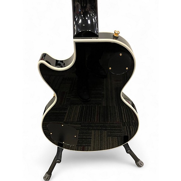 Used Epiphone Les Paul Custom Blackback Pro Antique Ivory Solid Body Electric Guitar