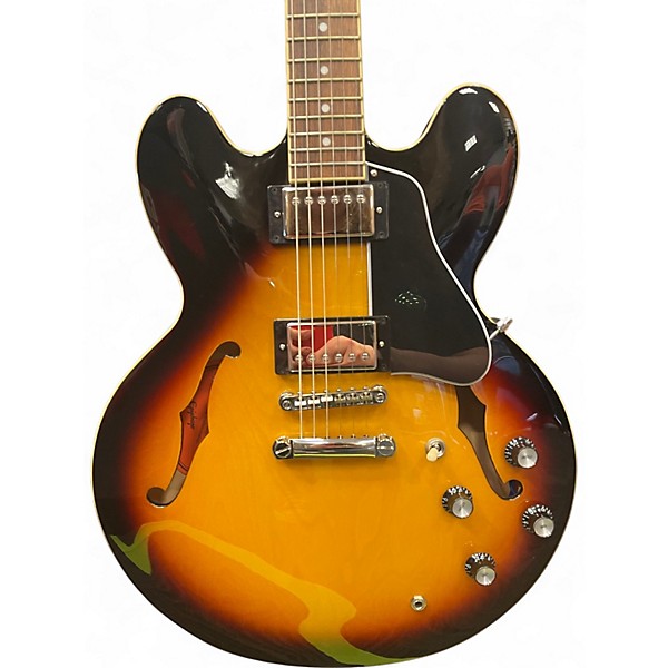 Used Epiphone ES335 3 Color Sunburst Hollow Body Electric Guitar