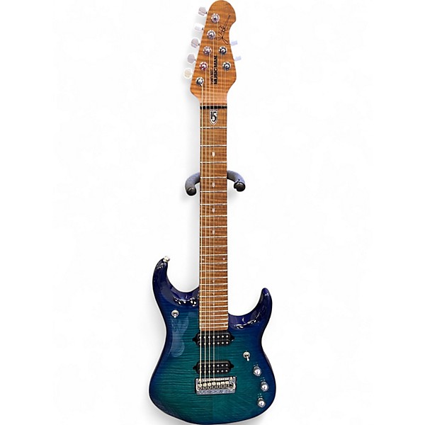 Used Ernie Ball Music Man JP15 7 Cerulean Paradise Solid Body Electric Guitar