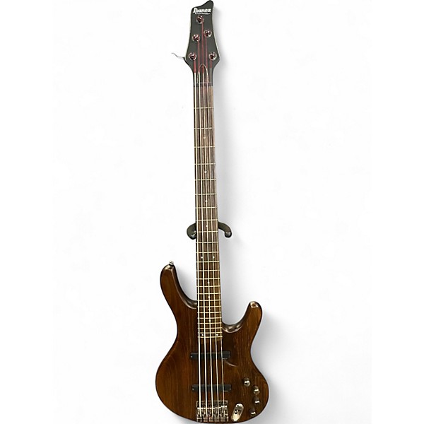 Used Ibanez ERGODYNE EDB555 Brown Electric Bass Guitar