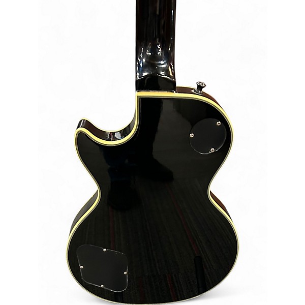 Used Epiphone Les Paul Custom Black and Silver Solid Body Electric Guitar