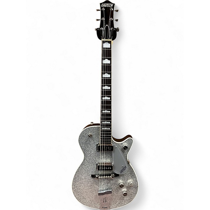 日本最大のブランド 6129 Guitars Gretsch Used Silver Electric Body Solid Sparkle ギター