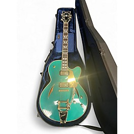 Used Schecter Guitar Research coupe Emerald Green Hollow Body Electric Guitar