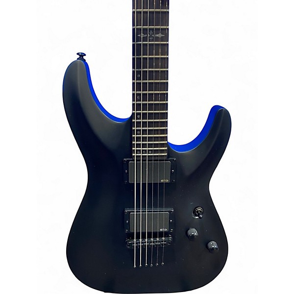 Used Schecter Guitar Research C1 Platinum Black Solid Body Electric Guitar