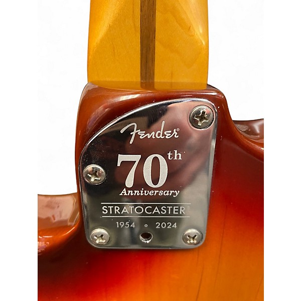 Used Fender 70TH Anniversary American Professional II Stratocaster Comet Burst Solid Body Electric Guitar