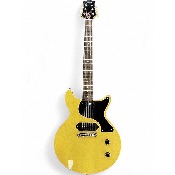 Used Collins 290 Vintage Yellow Solid Body Electric Guitar