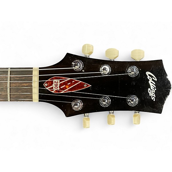 Used Collins 290 Vintage Yellow Solid Body Electric Guitar