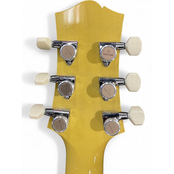 Used Collins 290 Vintage Yellow Solid Body Electric Guitar