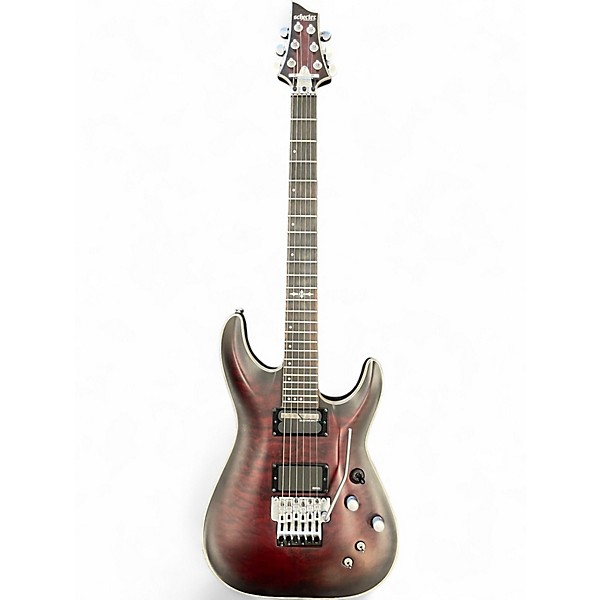 Used Schecter Guitar Research C1 FR S PLATINUM Black Cherry Solid Body Electric Guitar