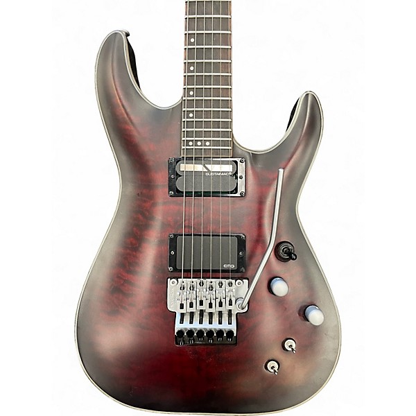 Used Schecter Guitar Research C1 FR S PLATINUM Black Cherry Solid Body Electric Guitar