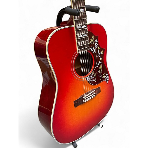 Used Gibson Limited Edition Hummingbird 12 String Heritage Cherry Sunburst 12 String Acoustic Electric Guitar