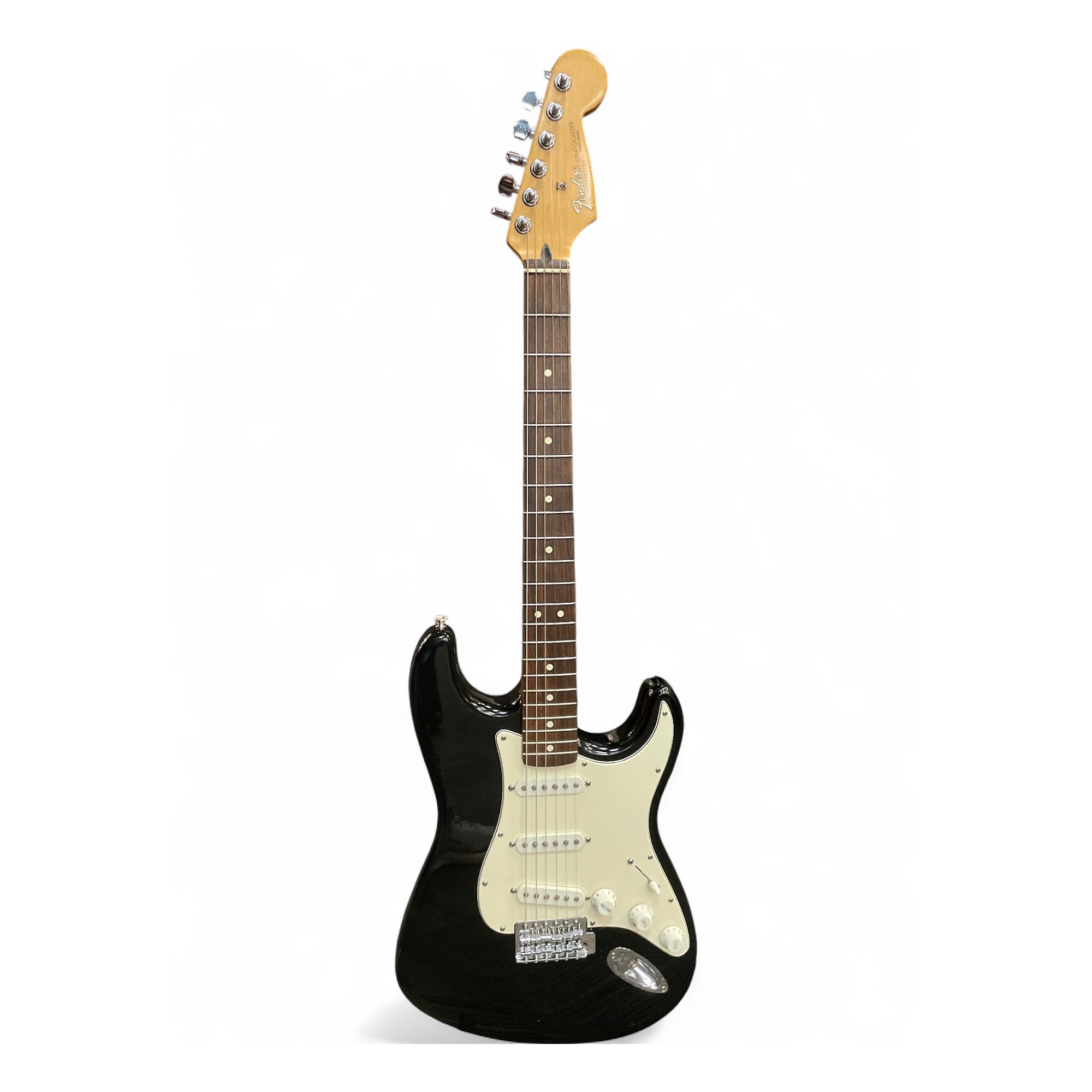 Used Fender Standard Stratocaster BLACK Solid Body Electric Guitar