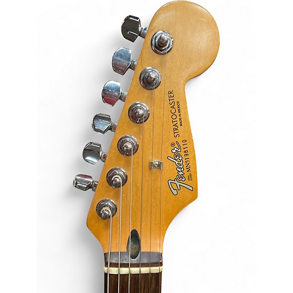 Used Fender Standard Stratocaster BLACK Solid Body Electric Guitar