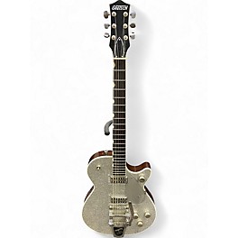 Used 2018 Gretsch Guitars G6192T-PE Player's Edition Silver Sparkle Hollow Body Electric Guitar