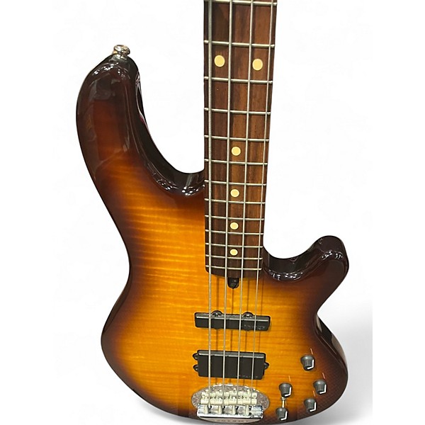 Used Lakland 44-02 Skyline Series 3 Tone Sunburst Electric Bass Guitar