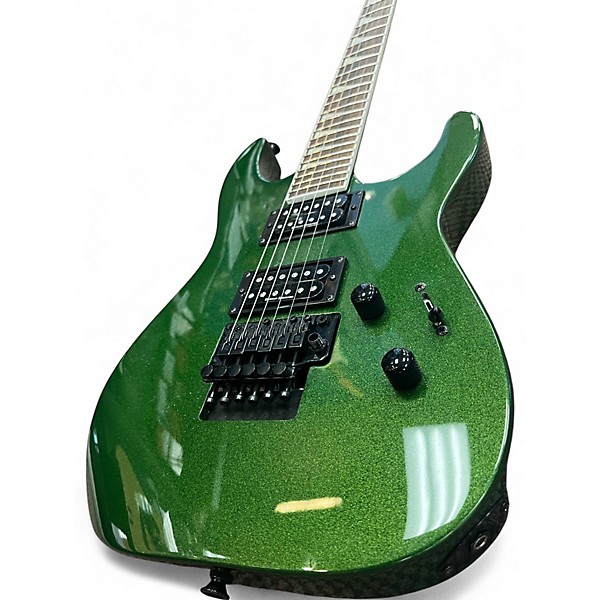 Used Jackson SLX Soloist manalishi green Solid Body Electric Guitar