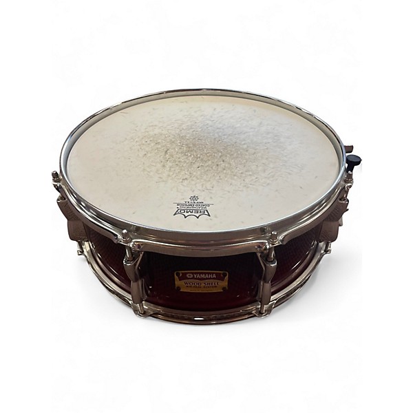 Used Yamaha 14in Wood Shell Air Seal System Red Drum Red 33