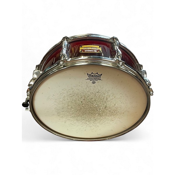 Used Yamaha 14in Wood Shell Air Seal System Red Drum Red 33