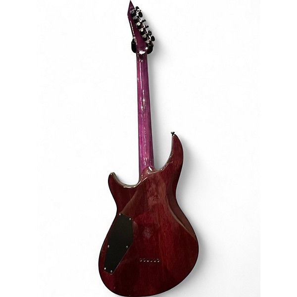 Used ESP LTD H3 1000 Deluxe Trans purple Solid Body Electric Guitar