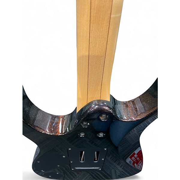 Used Ibanez RG1570 RG Series Metallic Black Solid Body Electric Guitar