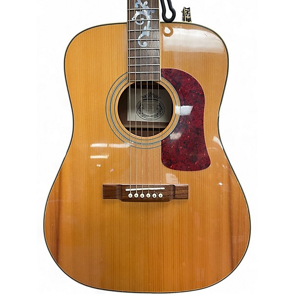 Used Washburn renaissance d36 Natural Acoustic Guitar