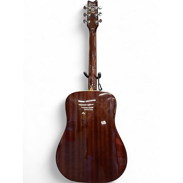 Used Washburn renaissance d36 Natural Acoustic Guitar