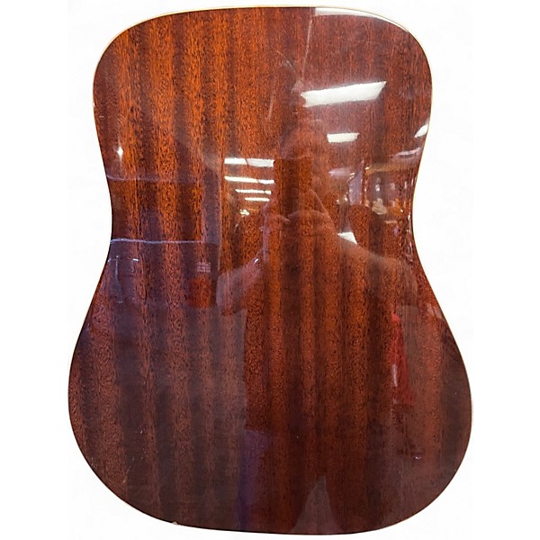 Used Washburn renaissance d36 Natural Acoustic Guitar