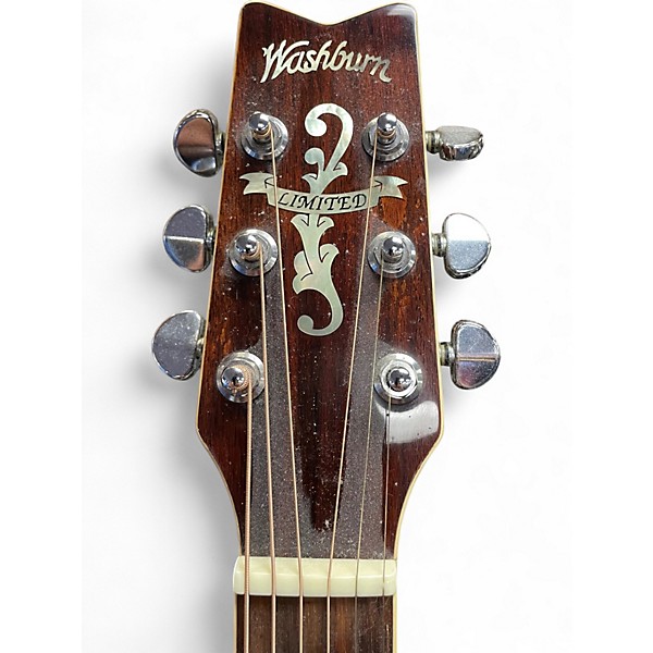 Used Washburn renaissance d36 Natural Acoustic Guitar